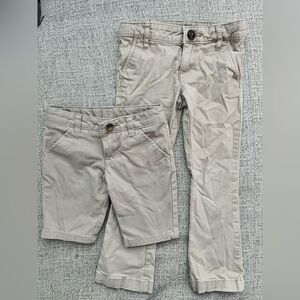 Girls khaki uniform pants